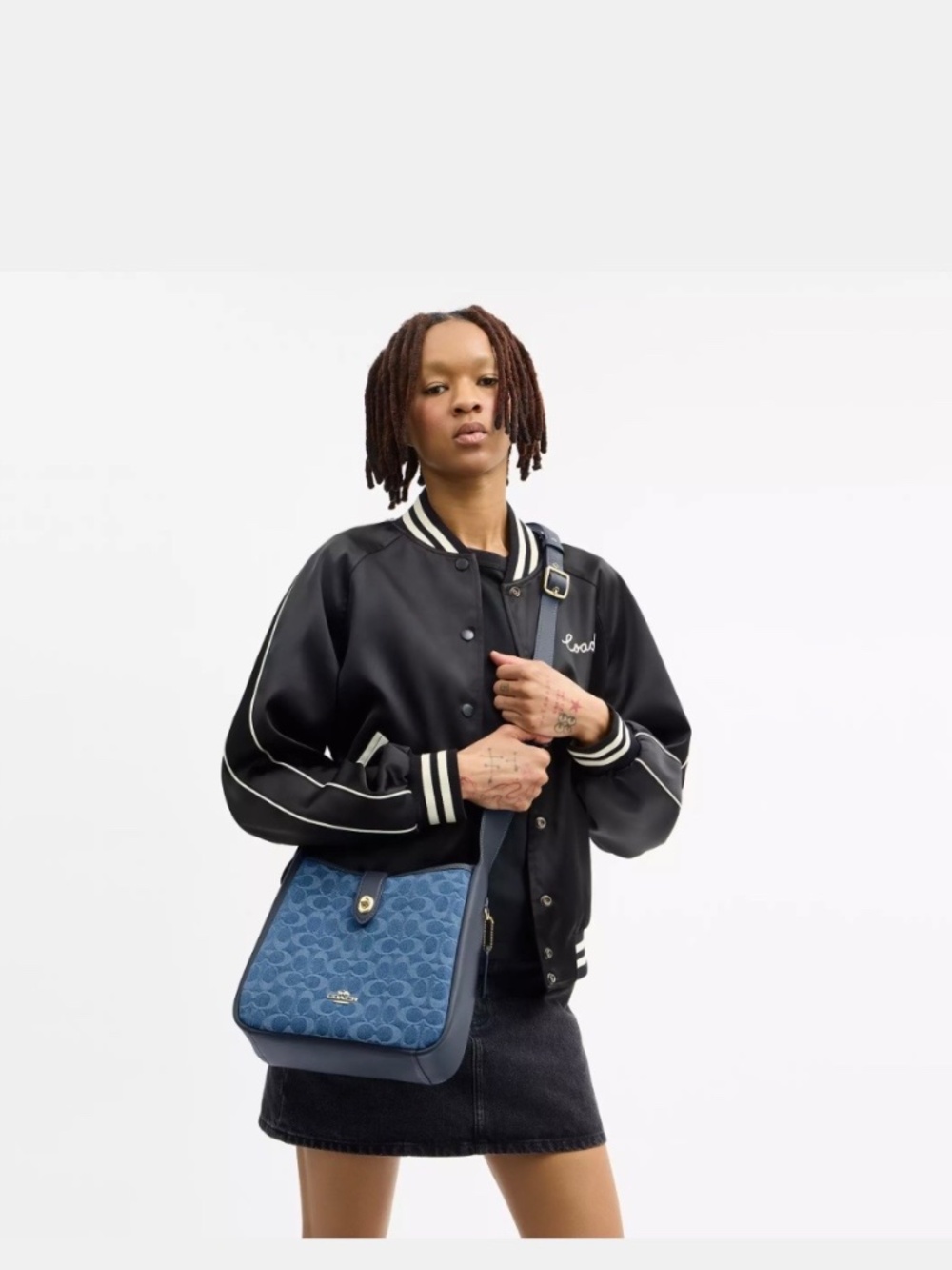 Coach Hadley Convertible Crossbody Bag In Signature Denim - Picture 5 of 13